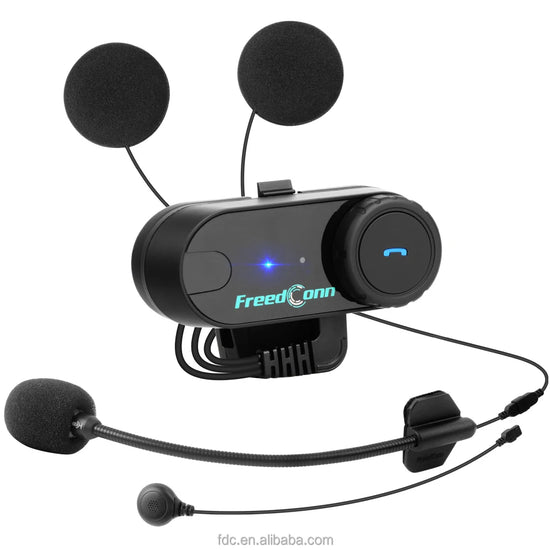 FreedConn TCOM VB Motorcycle Intercom Helmet  Headset  Waterproof with FM Radio 2-way Full Duplex Intercomunicador
