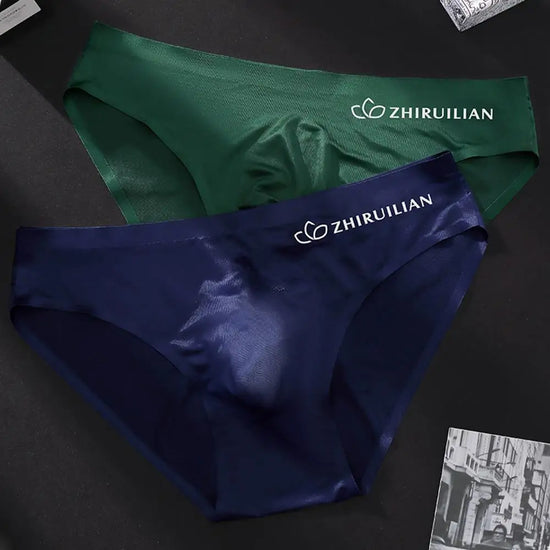 Men‘s Mid-Waist Underwear Briefs Sports Fitness Letter Underpants Boys Solid Color Intimate Lingerie Breathable Pantys