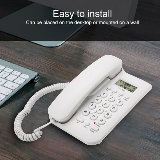 Home Hotel Wired Desktop Wall Phone Landline Telephone Home Phone Home Telephone Hotel Telephone Landline Phone Telephone White