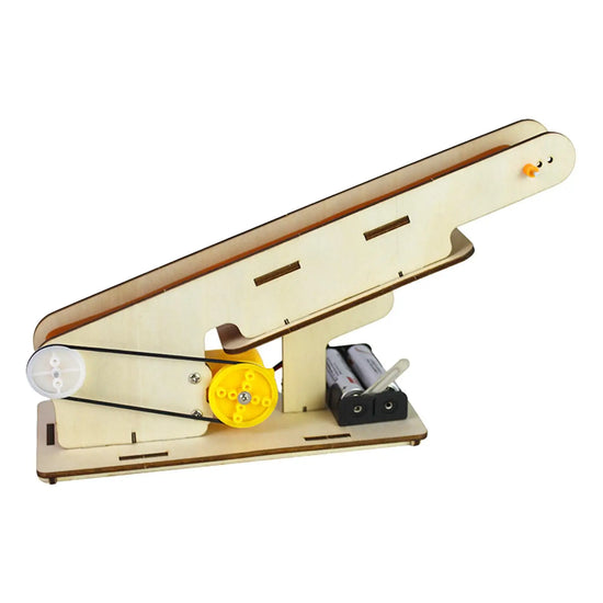 Electric Conveyor Belt Model Technolog Experiment Handicrafts 3D Puzzle Science Experiment for School Family Girls Boys Gift